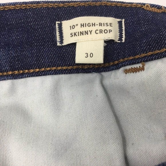 Madewell 10" High-Rise Skinny Crop Macarthur Wash Exposed Zip Edition - Picture 11 of 13